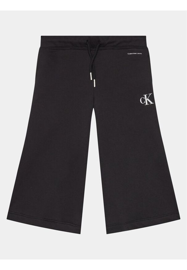 Calvin Klein Jeans Spodnie dresowe Logo IG0IG02449 Czarny Relaxed Fit. Kolor: czarny. Materiał: bawełna