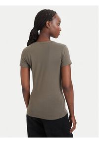 Guess T-Shirt W2YI45 J1314 Khaki Slim Fit. Kolor: brązowy. Materiał: bawełna #2
