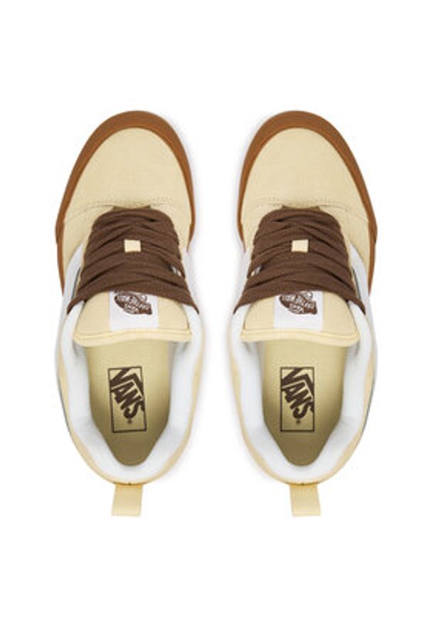 Vans Tenisówki Knu Skool VN000D6ZFLR1 Żółty. Kolor: żółty. Materiał: skóra, zamsz