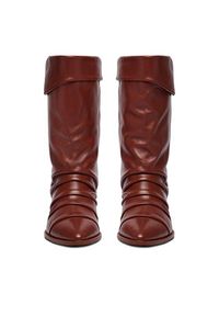 Badura Botki EO-APRIL-25FW218-1 Brązowy. Kolor: brązowy. Materiał: skóra #3