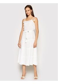 Melissa Odabash Sukienka letnia Fru CR Biały Regular Fit. Kolor: biały. Sezon: lato #1