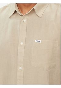 Wrangler Koszula 112352189 Beżowy Regular Fit. Kolor: beżowy. Materiał: bawełna #3