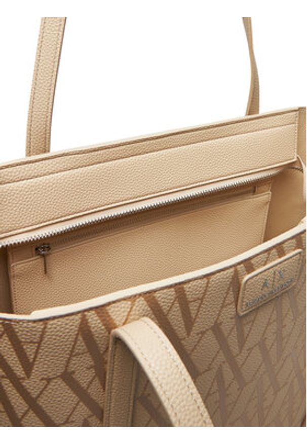 Armani Exchange Torebka XW001199 AF15325 F8035 Beżowy. Kolor: beżowy. Materiał: skórzane