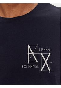 Armani Exchange T-Shirt 3DZTHQ ZJ9AZ 15CX Granatowy Regular Fit. Kolor: niebieski. Materiał: bawełna