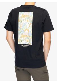 columbia - Koszulka bawełniana męska Columbia Explorers Canyon Back S/S Tee. Typ kołnierza: polo. Kolor: czarny. Materiał: bawełna #2