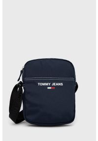 Tommy Jeans saszetka kolor granatowy. Kolor: niebieski. Materiał: poliester. Wzór: nadruk
