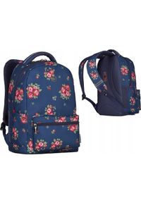 Plecak Wenger Wenger Colleague 16" Floral Print granatowy. Kolor: niebieski. Wzór: nadruk