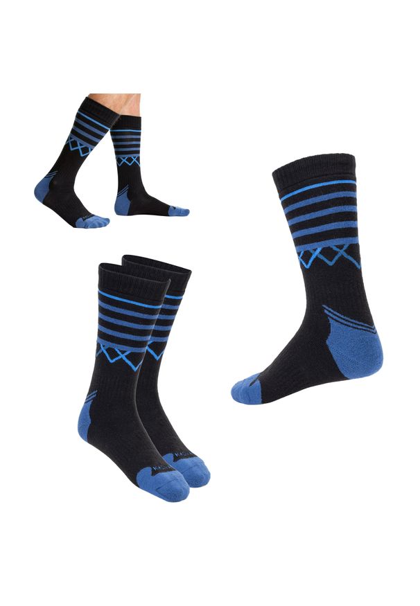 Skarpety KADVA Coryo. Kolor: czarny, niebieski, wielokolorowy. Sport: narciarstwo