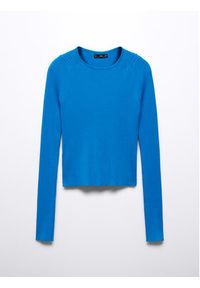 mango - Mango Sweter Annita 57023811 Niebieski Slim Fit. Kolor: niebieski. Materiał: wiskoza #2