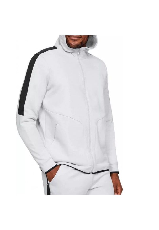 Bluza treningowa męska Under Armour Athlete Recovery. Kolor: szary. Materiał: poliester, bawełna. Sport: fitness