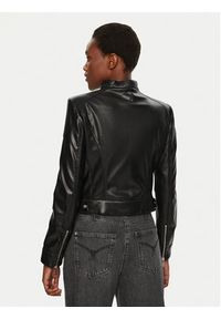 Marciano Guess Kurtka skórzana 5RGL12 7255A Czarny Regular Fit. Kolor: czarny. Materiał: skóra