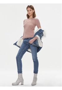 Pinko Sweter Tricheco 102019 A18M Różowy Regular Fit. Kolor: różowy. Materiał: wełna #3