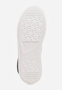 Born2be - Czarne Klasyczne Trampki na Grubej Podeszwie Araenes. Kolor: czarny. Materiał: jeans. Szerokość cholewki: normalna. Wzór: gładki. Styl: klasyczny #6