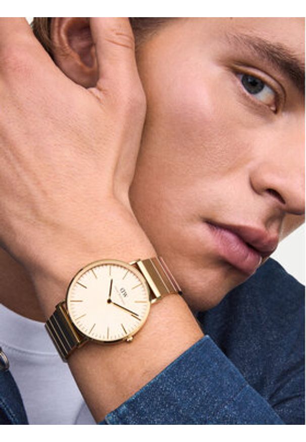 Daniel Wellington Zegarek DW00100779 Złoty. Kolor: złoty