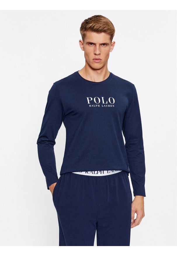 Polo Ralph Lauren Longsleeve 714899614003 Granatowy Regular Fit. Typ kołnierza: polo. Kolor: niebieski. Materiał: bawełna. Długość rękawa: długi rękaw