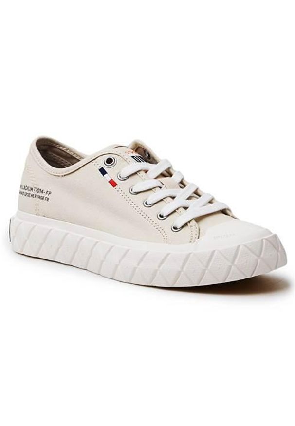Buty do chodzenia damskie Palladium Ace Cvs. Zapięcie: sznurówki. Kolor: beżowy. Materiał: materiał, syntetyk. Szerokość cholewki: normalna. Sport: turystyka piesza