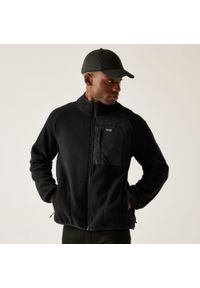 Regatta - Polar męski rozsuwany Frankie Borg. Kolor: czarny. Materiał: polar. Sport: turystyka piesza #1