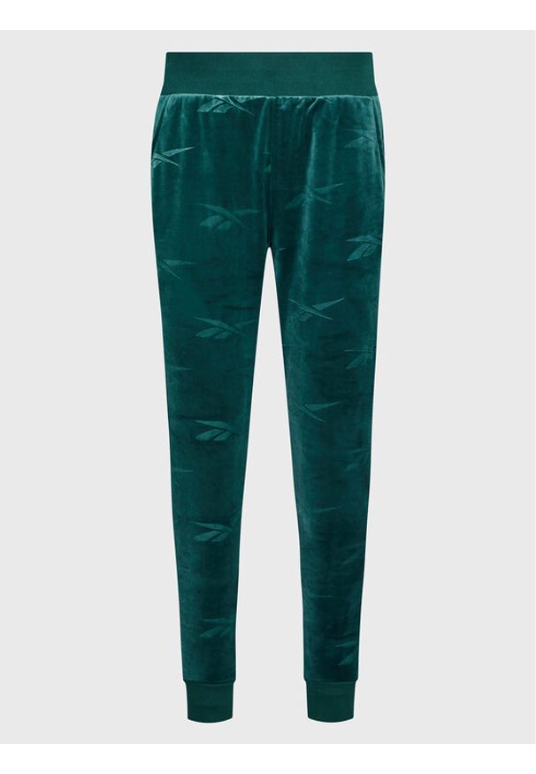 Reebok Spodnie dresowe Classics Energy Q4 HK4935 Zielony Slim Fit. Kolor: zielony. Materiał: syntetyk, dresówka