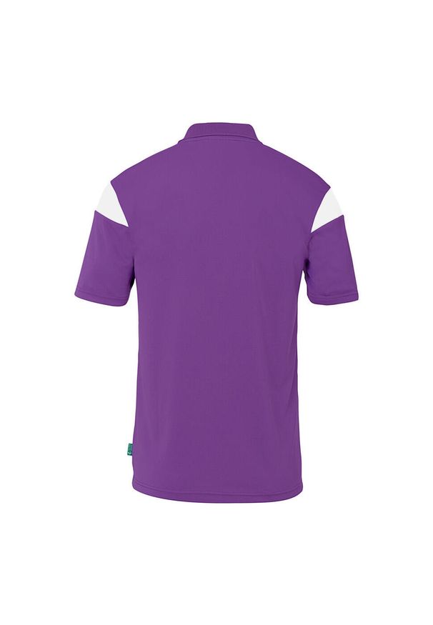 UHLSPORT - Koszulka polo dla dzieci Uhlsport Squad 27. Typ kołnierza: polo. Kolor: fioletowy, biały, wielokolorowy. Wzór: napisy