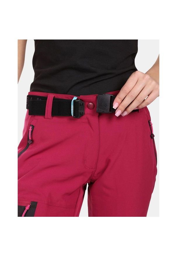 Spodnie damskie Kilpi Belvela. Kolor: czerwony. Sezon: lato. Sport: turystyka piesza