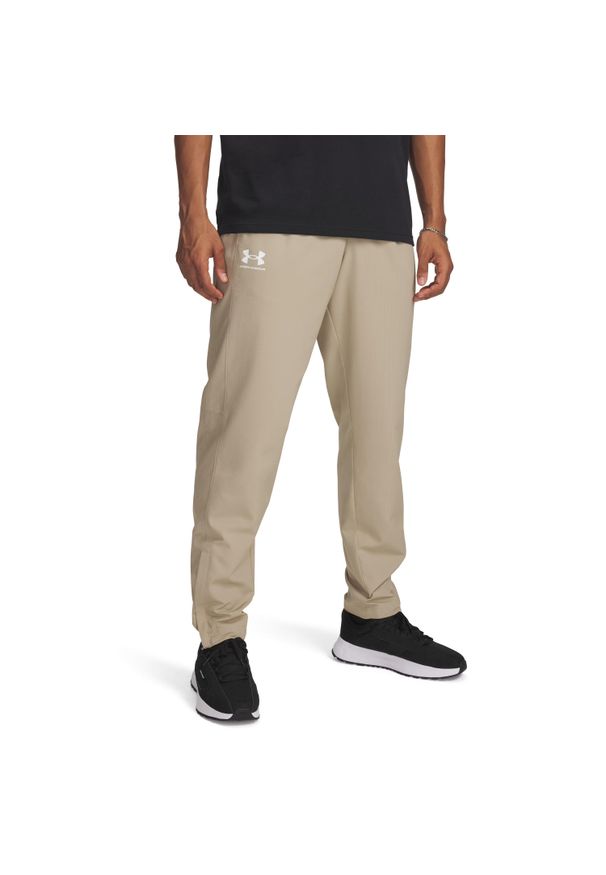 Spodnie Under Armour Rival. Kolor: czarny, beżowy, wielokolorowy