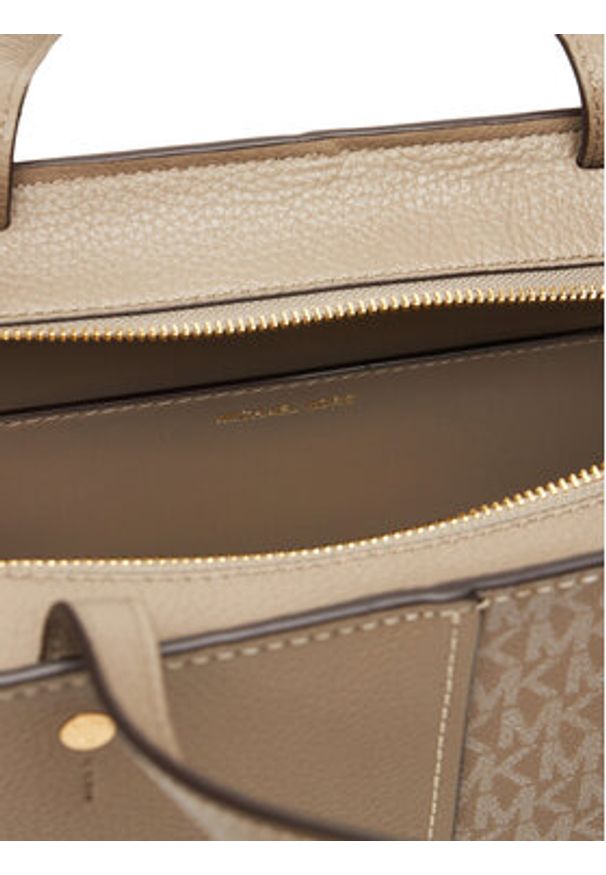 MICHAEL Michael Kors Torebka Flora 30T5GFFT2B Beżowy. Kolor: beżowy. Materiał: skórzane