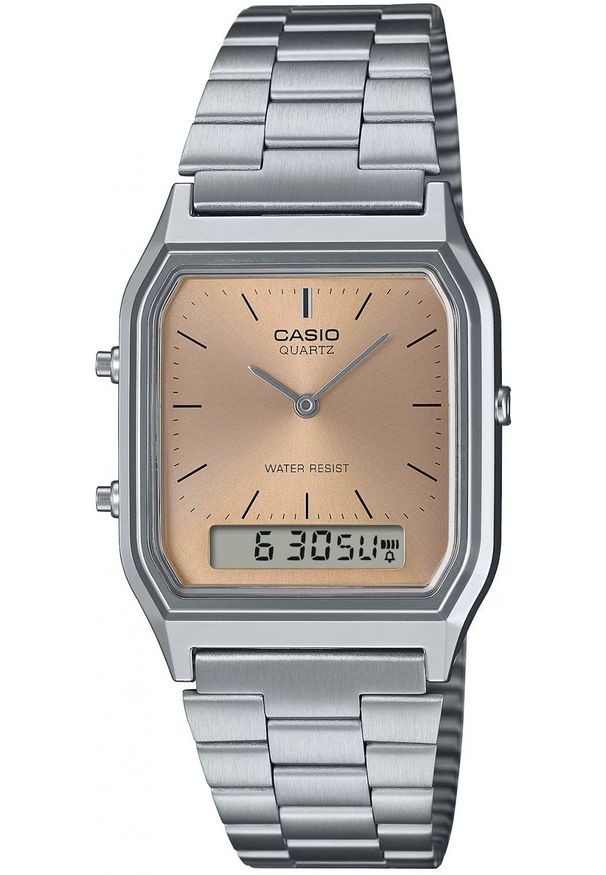 Zegarek męski Casio AQ-230A-4AMQYES srebrny. Kolor: srebrny