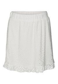 Vero Moda Spódnica mini Tassa 10286069 Biały Regular Fit. Kolor: biały. Materiał: syntetyk #2