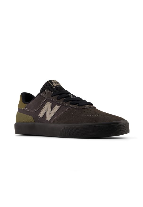Buty męskie New Balance Numeric NM272DOP – czarne. Kolor: czarny. Materiał: zamsz, dresówka. Szerokość cholewki: normalna. Sport: skateboard