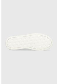 Calvin Klein Jeans sneakersy skórzane Chunky Cupsole Laceup Low kolor biały. Nosek buta: okrągły. Zapięcie: sznurówki. Kolor: biały. Materiał: skóra #4