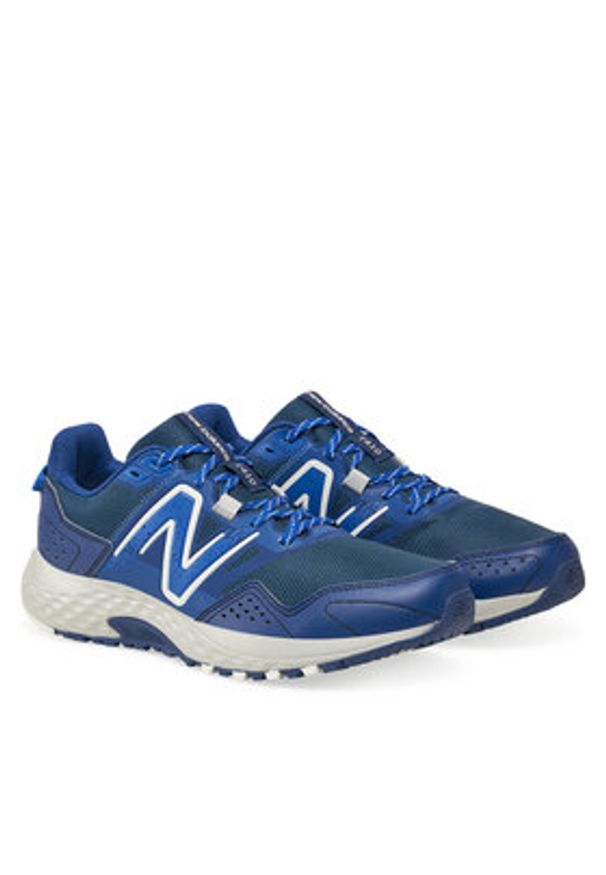 New Balance Buty do biegania T410 MT410CH8 Niebieski. Kolor: niebieski. Materiał: skóra