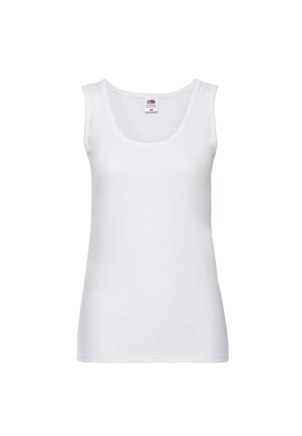 FRUIT OF THE LOOM - Podkoszulek Damski / Damski Valueweight. Kolor: biały