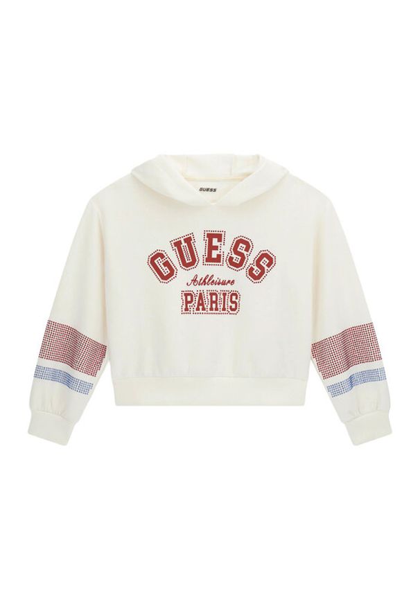 Guess Bluza J6RQ11 KCAY2 Écru Regular Fit. Materiał: syntetyk