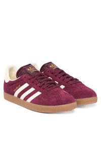 Adidas - adidas Sneakersy Gazelle KK2637 Bordowy. Kolor: czerwony. Materiał: zamsz, skóra. Model: Adidas Gazelle #2