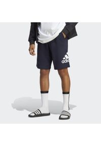 Adidas - Szorty Essentials Big Logo French Terry. Kolor: niebieski, wielokolorowy, biały. Sport: fitness