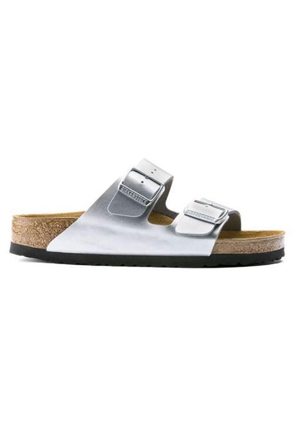 Sandały turystyczne Birkenstock Arizona BF. Kolor: szary. Materiał: materiał
