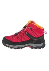 Buty trekkingowe dziewczęce, CMP Rigel Mid Kids. Kolor: wielokolorowy, różowy, czarny. Materiał: guma, materiał, syntetyk. Szerokość cholewki: normalna
