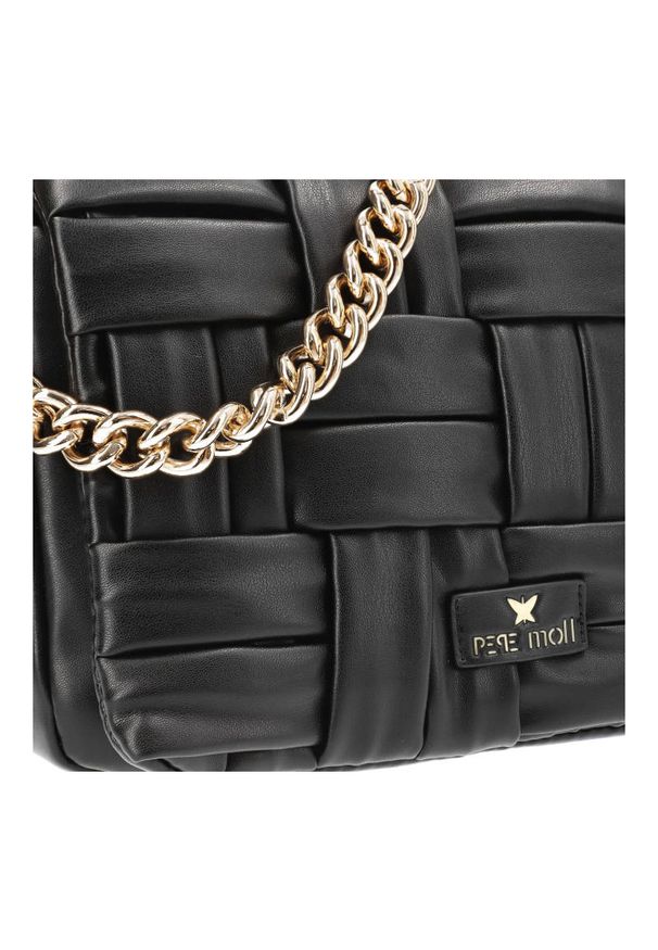 Czarna Torebka Damska Stylowa Listonoszka Pepe Moll. Kolor: czarny. Styl: elegancki