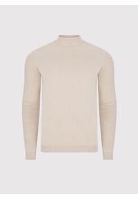 Pako Lorente - PAKO LORENTE – Beżowy półgolf męski. Okazja: na co dzień. Kolor: szary, beżowy, czarny. Materiał: poliester, wiskoza. Sezon: jesień. Styl: casual #5