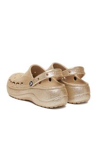 Crocs Klapki BAYA PLATFORM CLOG 208459-212 Złoty. Kolor: złoty. Obcas: na platformie #3