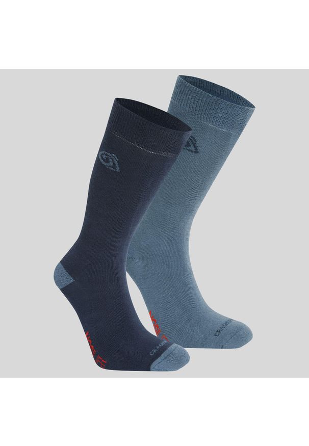 CRAGHOPPERS - Skarpety turystyczne Craghoppers NosiLife Travel Twin Pack Socks. Kolor: niebieski