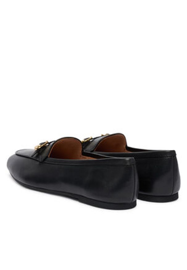 Love Moschino - LOVE MOSCHINO Loafersy JA10031G1OIE0000 Czarny. Kolor: czarny. Materiał: skóra