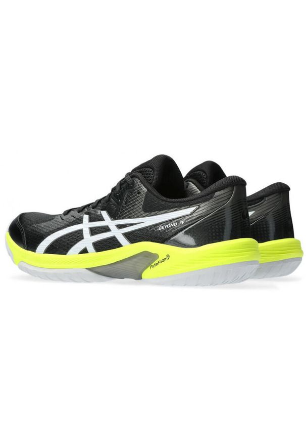 Buty do piłki ręcznej męskie Asics Beyond FF. Zapięcie: sznurówki. Kolor: czarny. Materiał: materiał, syntetyk, tkanina. Szerokość cholewki: normalna