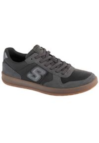 skechers - Buty sportowe Sneakersy męskie, New Wave Cup - Calven. Kolor: czarny. Sport: turystyka piesza #1