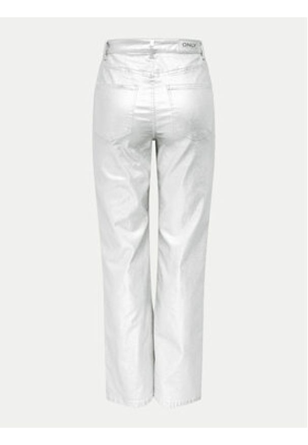 only - ONLY Jeansy Juicy 15331673 Srebrny Wide Leg. Kolor: srebrny