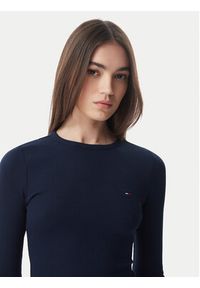 Tommy Jeans Bluzka DW0DW22783 Granatowy Slim Fit. Kolor: niebieski. Materiał: bawełna #2