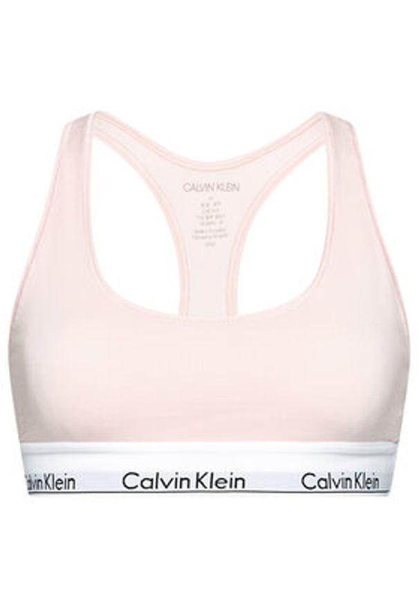 Calvin Klein Underwear Biustonosz top 0000F3785E Różowy. Kolor: różowy. Materiał: bawełna