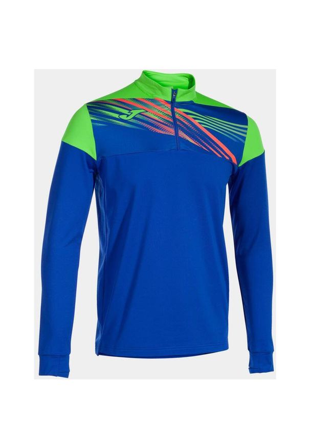 Joma Elite IX Sports SWEATER XL - Oddychający i kolorowy projekt. Kolor: niebieski. Wzór: kolorowy. Sport: bieganie