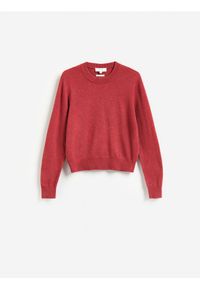 Reserved - Sweter z wełny merino - brudny róż. Kolor: różowy. Materiał: wełna