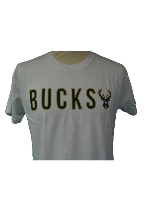 OUTERSTUFF - Koszulka Milwaukee Bucks. Kolor: biały. Sport: joga i pilates, koszykówka